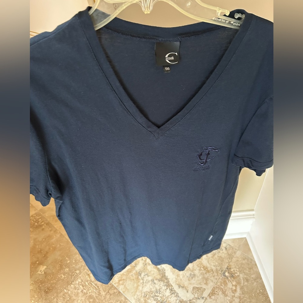 Roberto Cavalli Deep Blue T-Shirt